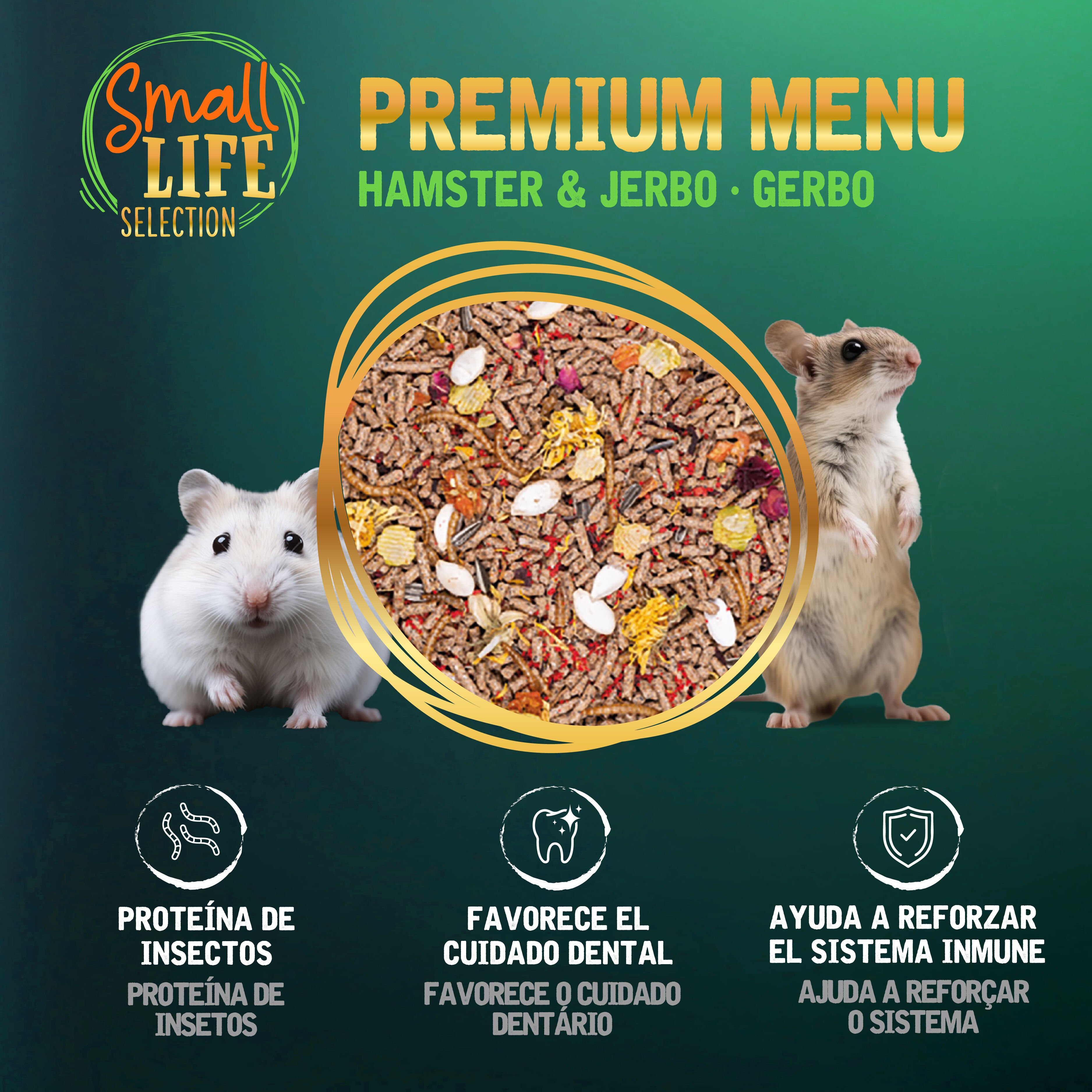 0.8 kg Small Life Selection Premium Men&uacute; Pienso para h&aacute;mster, , large indicador imagen numero 3