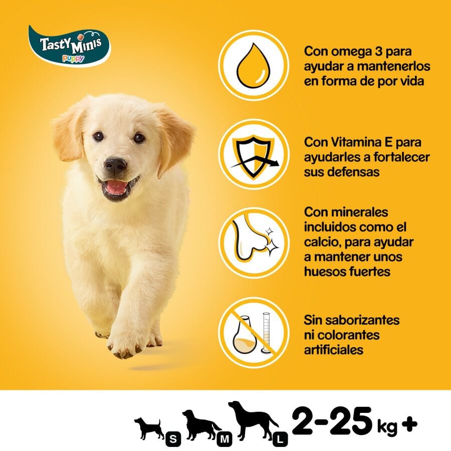 125 g Pedigree Tasty Minis Premios Sabor Pollo para Perros Cachorros, , large Imagen numero 6