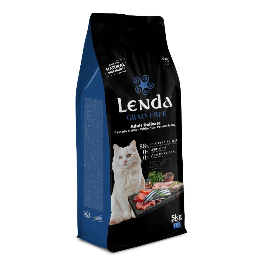 5 Kg Lenda Grain Free Pescado Blanco pienso para gatos, , large indicador imagen numero 1