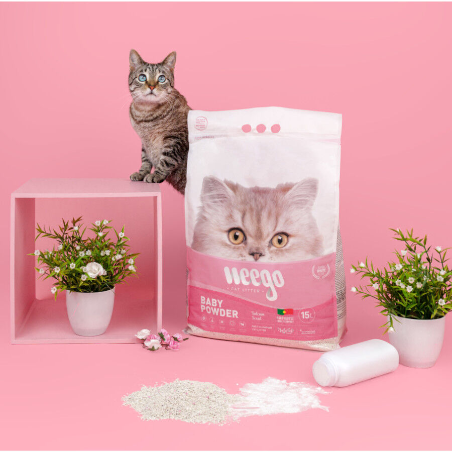 Weego Baby Powder Arena Aglomerante para gatos, , large indicador imagen numero 2