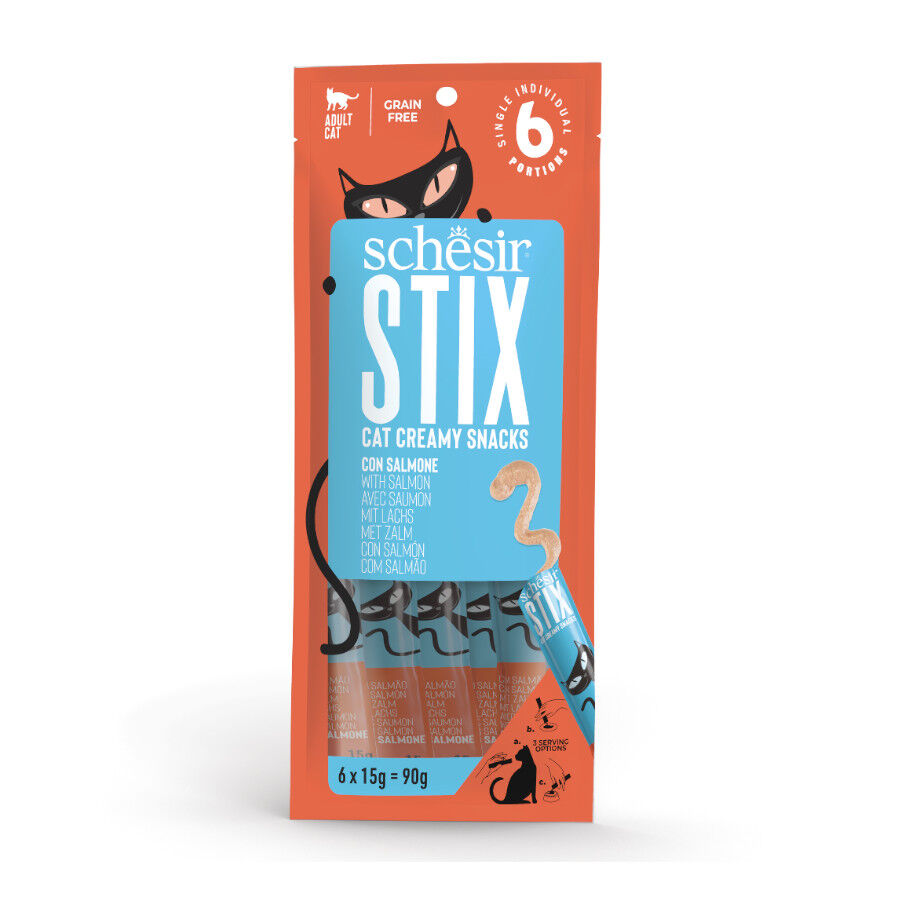 Schesir Stix Snacks Salm&oacute;n para gato