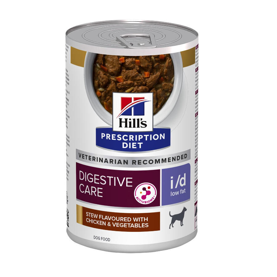 354 g Hill's Prescription Diet Digestive i/d Care Low Fat Estofado de Pollo y Verduras lata para perros, , large Imagen numero 1