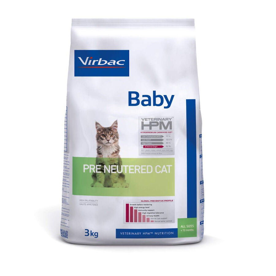 Virbac Baby Pre Neutered HPM Pienso para gatos