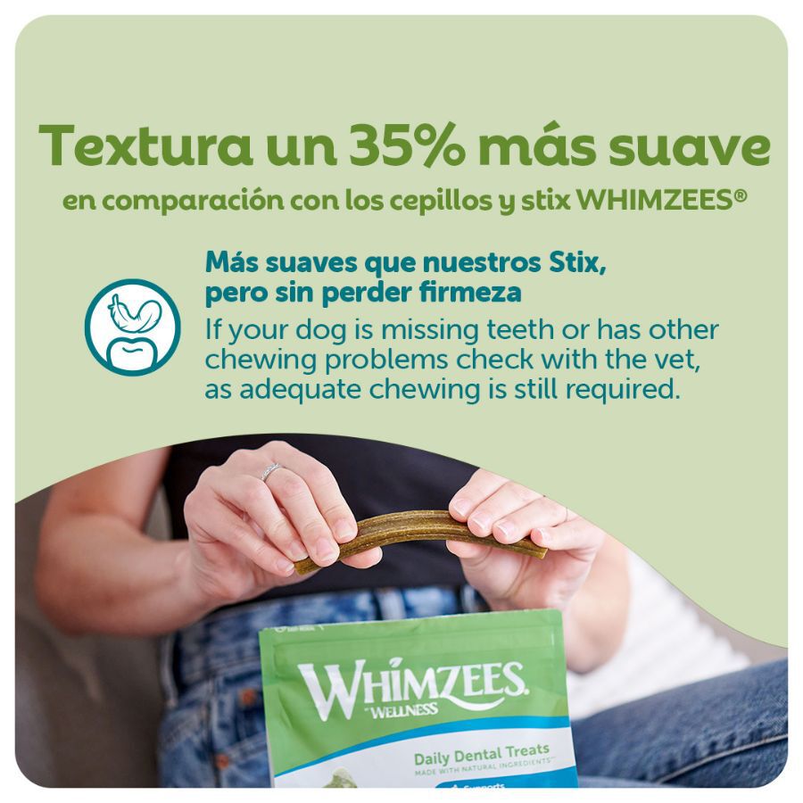 14 barritas Whimzees Snacks Dentales Soft Value Bags M para perros, , large indicador imagen numero 3