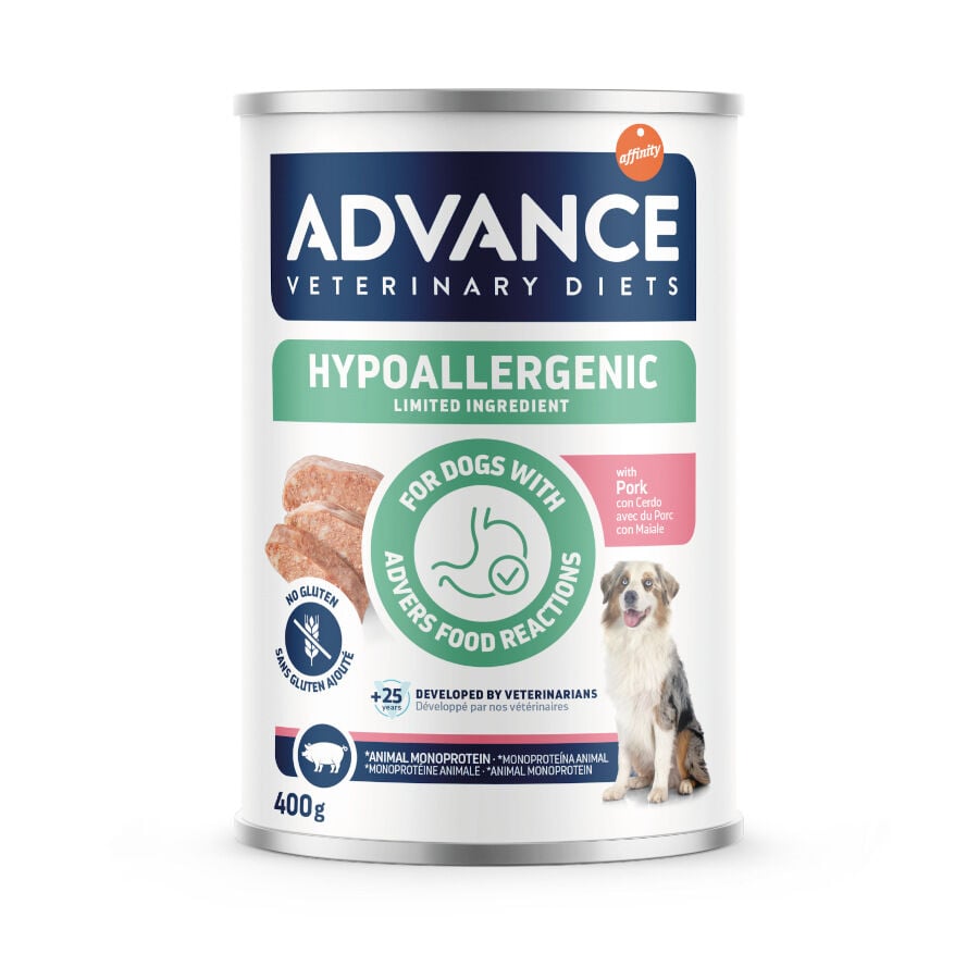 Advance Veterinary Diets Hypoallergenic de Cerdo Limited Ingredient Comida H&uacute;meda para Perros