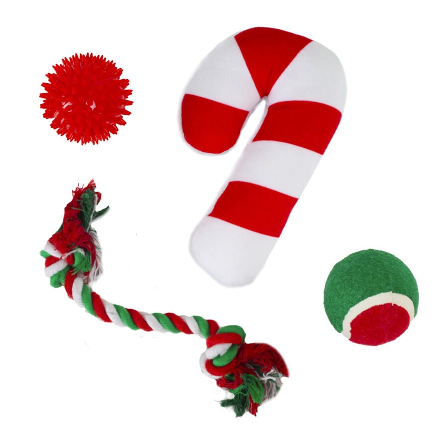 Wonder Christmas Xmas Juguetes navide&ntilde;os para perros &ndash; Pack 4, , large Imagen numero 1