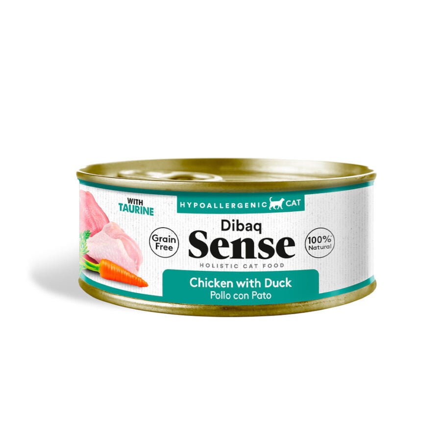 70 g Dibaq Sense Hypoallergenic Grain Free Pollo y Pato lata para gatos, , large Imagen numero 1
