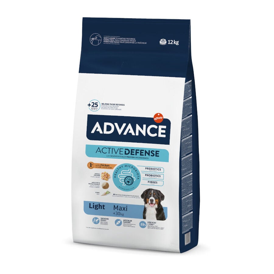 12 kg Advance Maxi Light Pollo y Arroz pienso para perros, , large indicador imagen numero 1