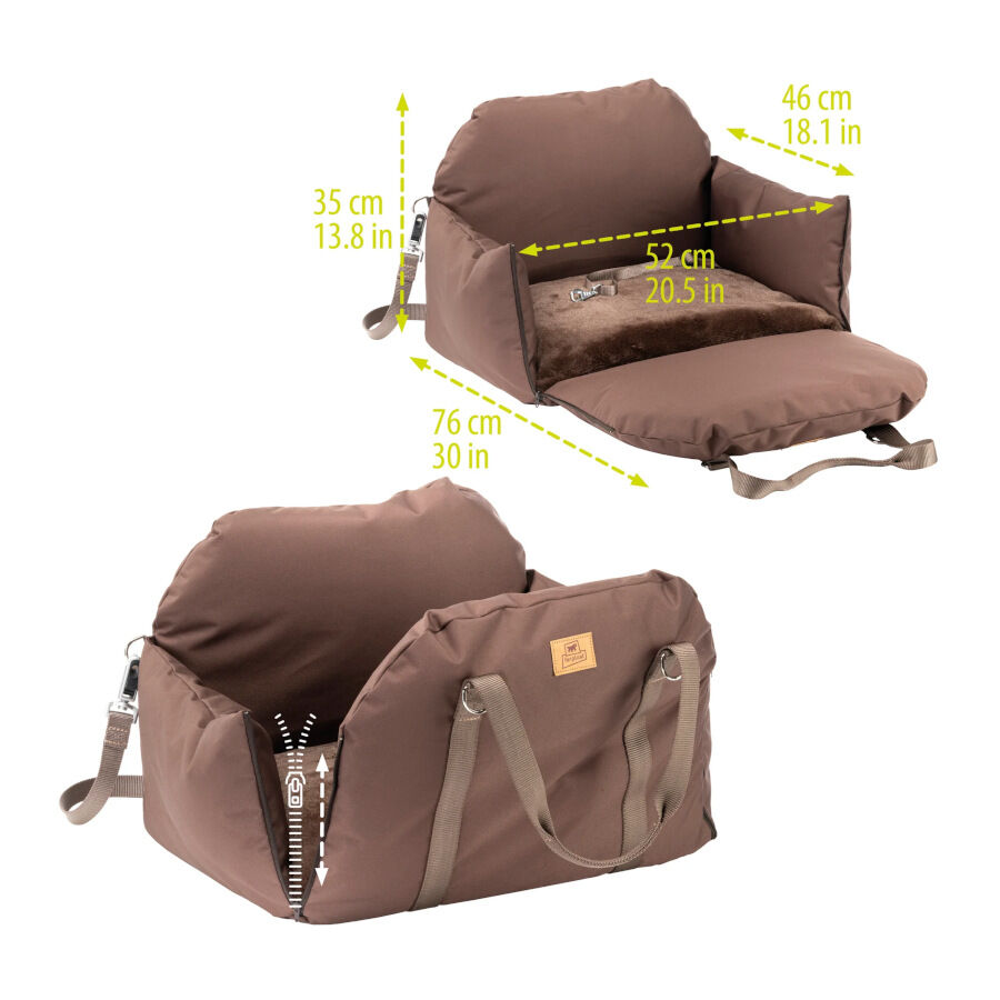 Ferplast Cruiser Marr&oacute;n Bolsa de Transporte para perros, , large indicador imagen numero 7