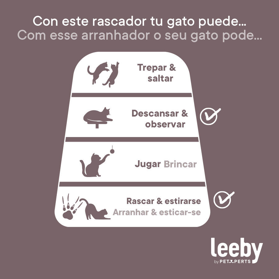 Leeby Tommy TV cama nido rascador de cart&oacute;n para gatos, , large Imagen numero 8