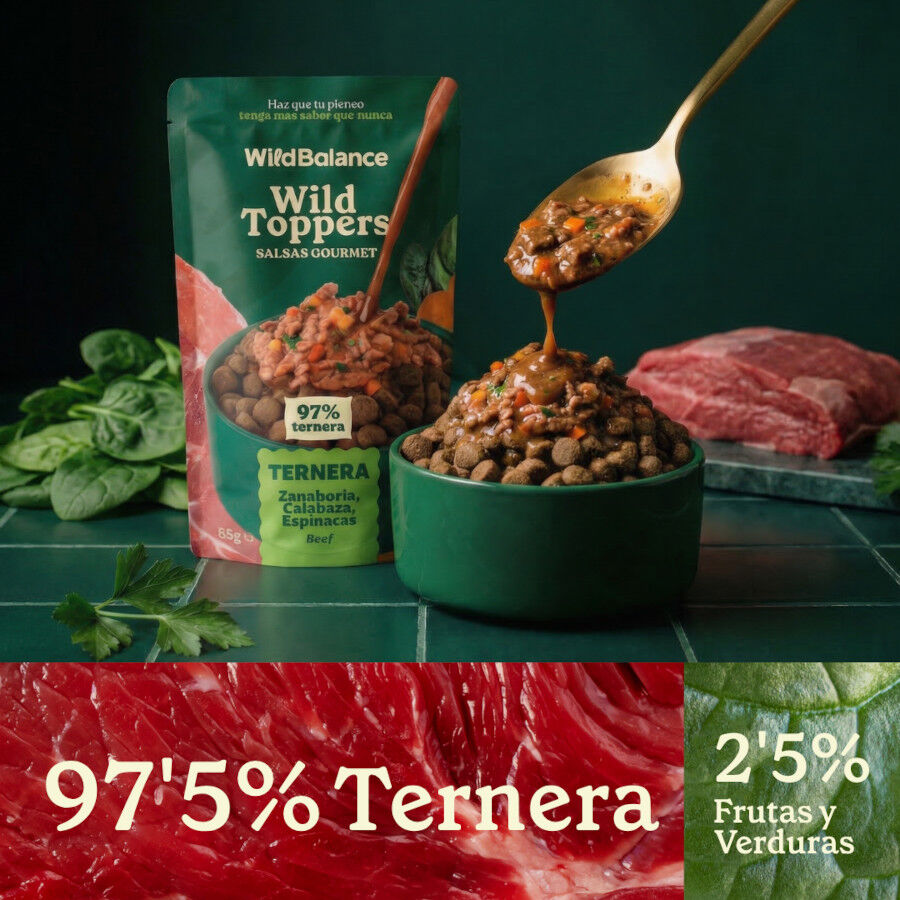 85 g Wild Balance Toppers Ternera salsa para perros, , large indicador imagen numero 5