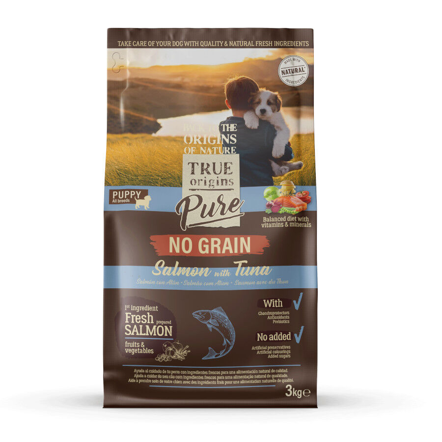12 kg True Origins Pure Puppy Salm&oacute;n pienso para perros, , large Imagen numero 2