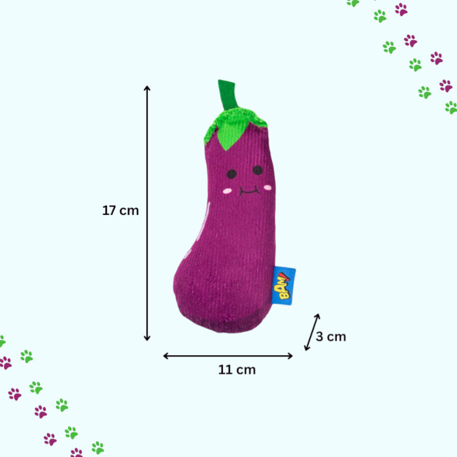BAM! Peluche Berenjena con Catnip para gatos, , large indicador imagen numero 3