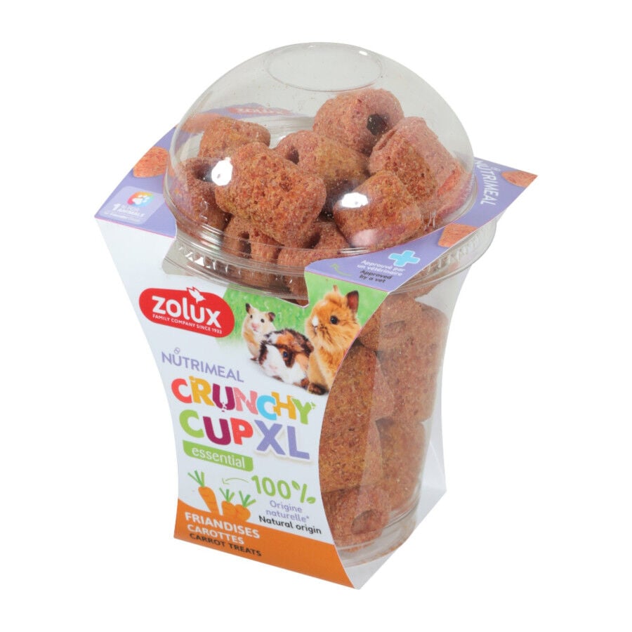 110 g Zolux Zanahoria Nutrimeal Crunchy Cup XL para roedores, , large Imagen numero 1