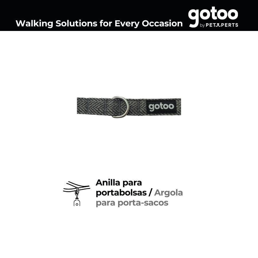 Gotoo Correa espiga gris para perros, , large indicador imagen numero 3