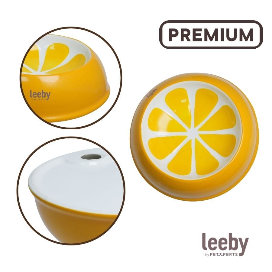 Leeby Comedero de Cer&aacute;mica Estampado Lim&oacute;n para gatos, , large indicador imagen numero 3