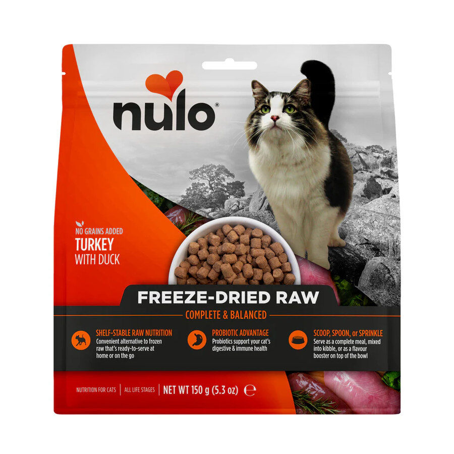 150 g Nulo Freeze Dried Raw Pienso Pavo y Pato para gatos, , large indicador imagen numero 1
