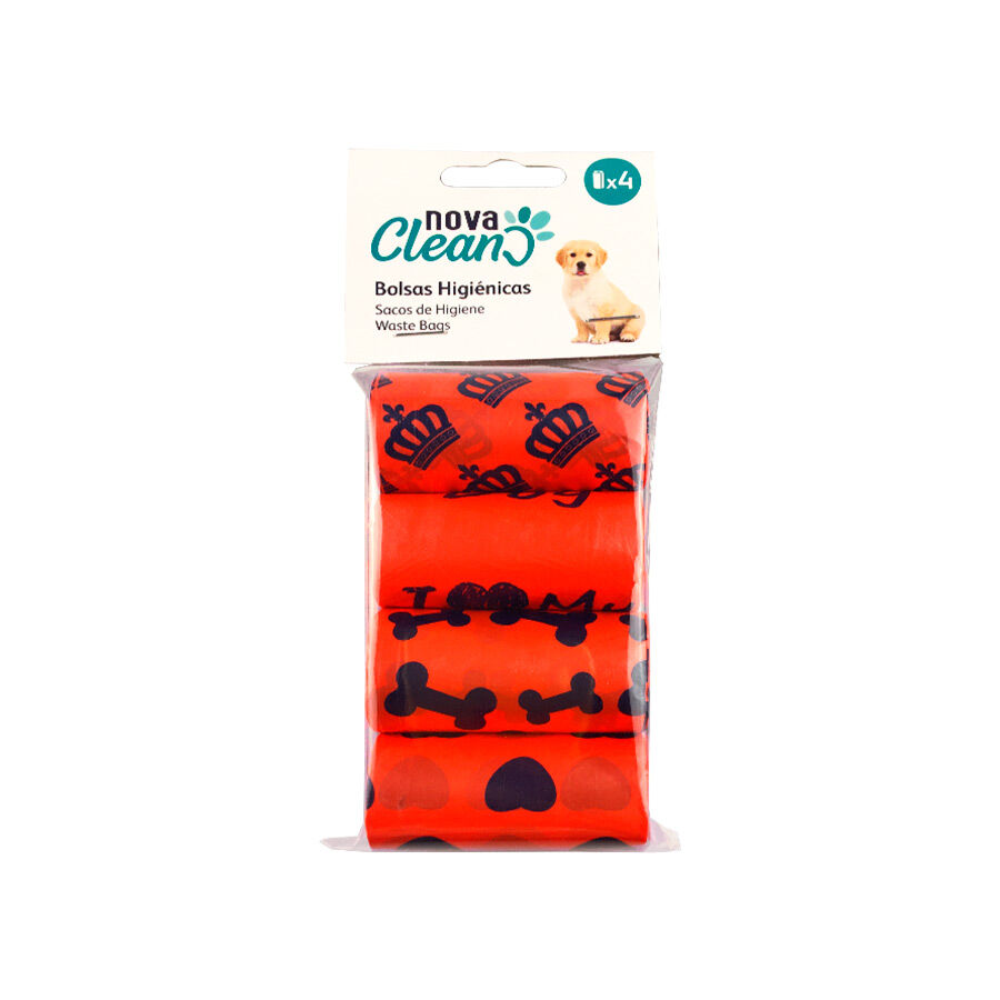 Nova Clean Bolsas Rojas para heces de perros - Pack 4, , large indicador imagen numero 2