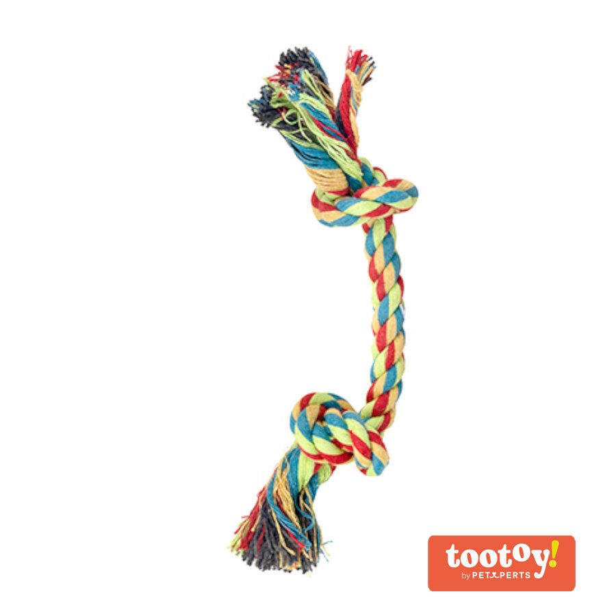 Tootoy! Rope Bone Multicolor Cuerda para perros