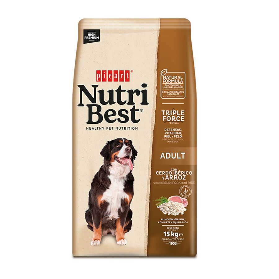 Nutribest Adult Cerdo Ib&eacute;rico y Arroz pienso para perros