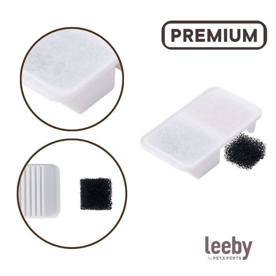 Leeby Set 3 Recambios de Filtros para Fuente de perros y gatos, , large Imagen numero 3