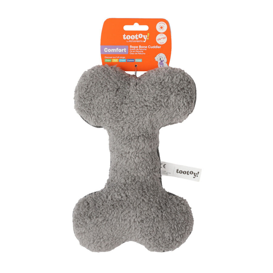 Tootoy! Hueso de Peluche con Sonido Gris para perros , , large indicador imagen numero 7