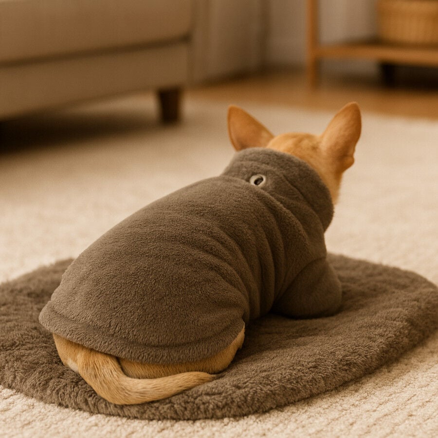 Outech Forro Polar Marr&oacute;n para perros, , large indicador imagen numero 1