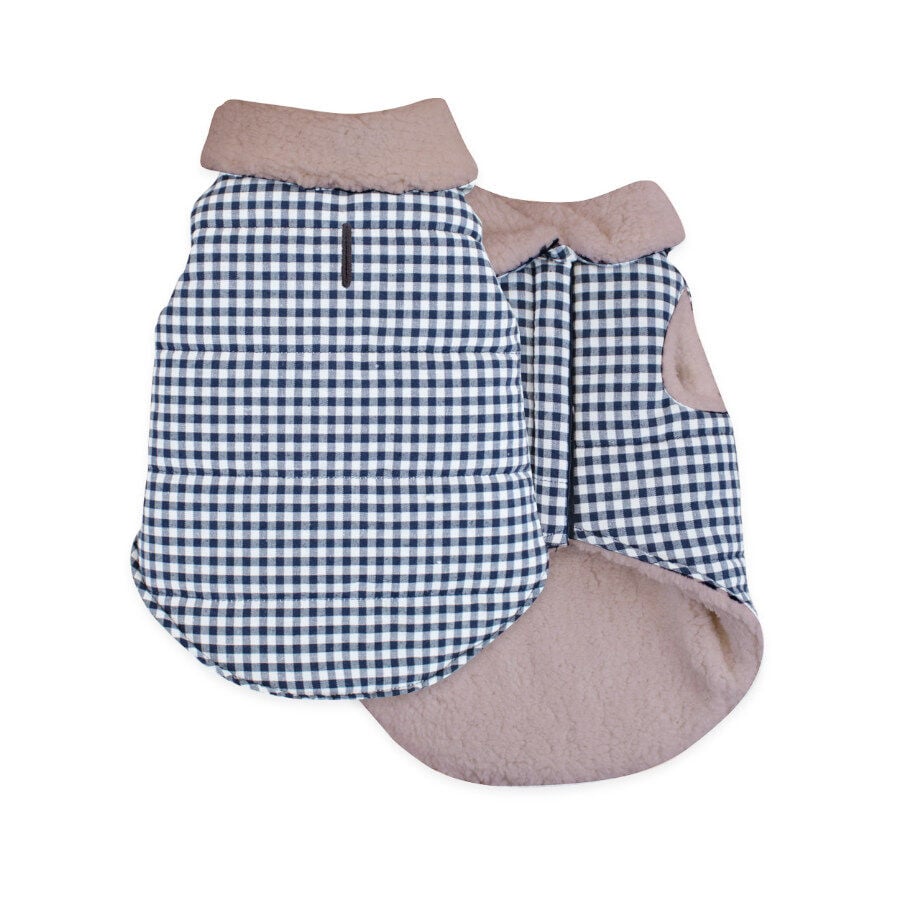 Outech Abrigo Estampado Vichy Azul para perros, , large indicador imagen numero 2