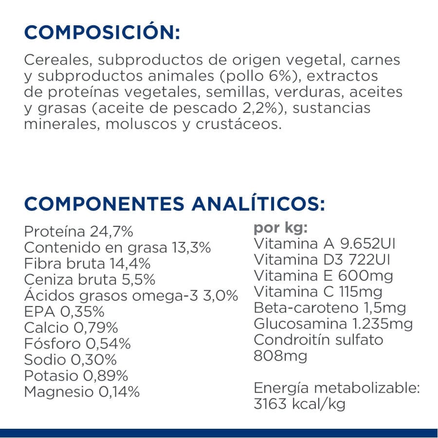 6 kg Hill's Prescription Diet Metabolic + Mobility Mini j/d pienso para perros, , large indicador imagen numero 10