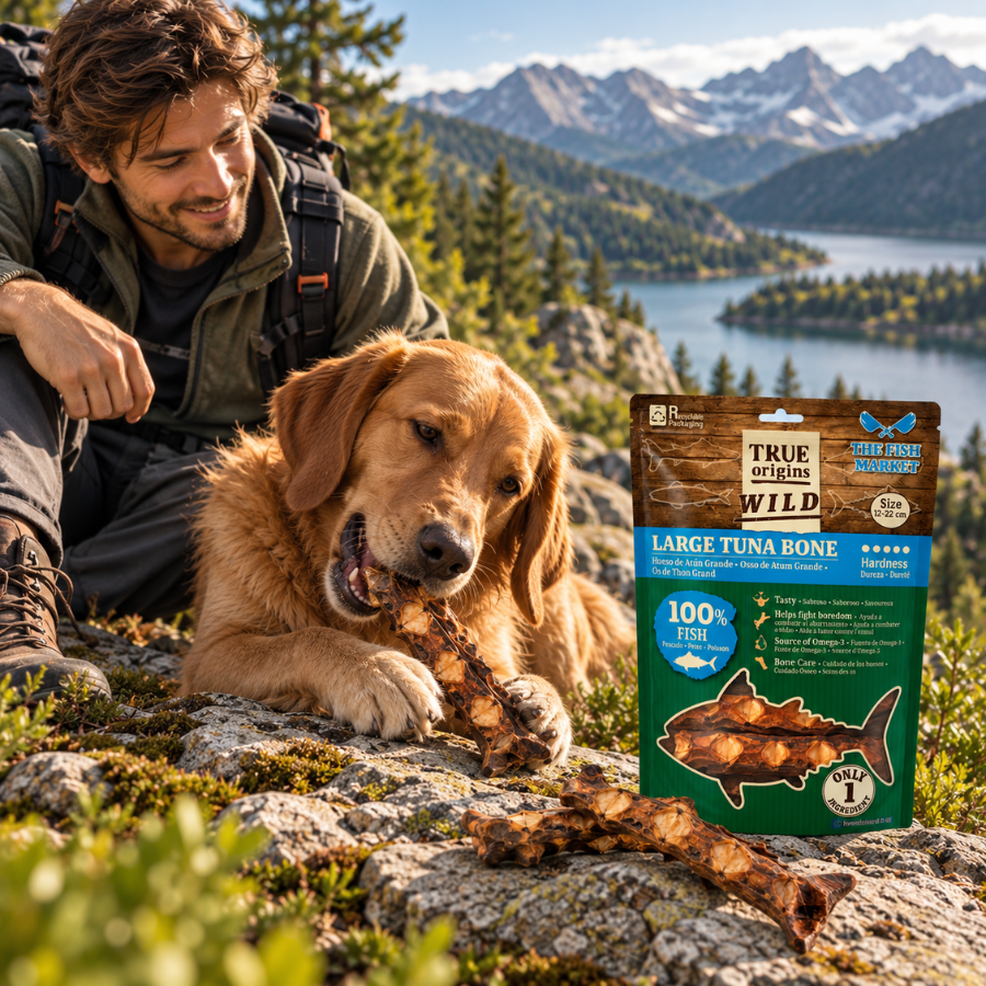 2 uds. True Origins Hueso de At&uacute;n Grande Snack para perros, , large Imagen numero 1