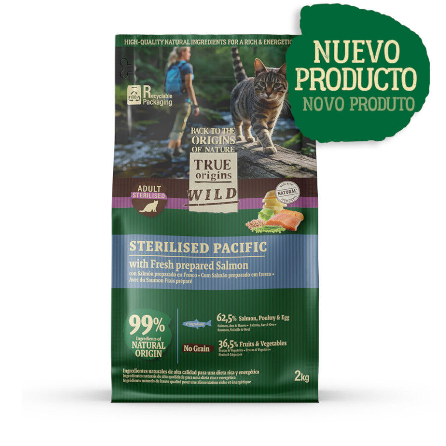 6 kg True Origins Wild Esterilizado Pacific Salm&oacute;n pienso para gatos, , large Imagen numero 1