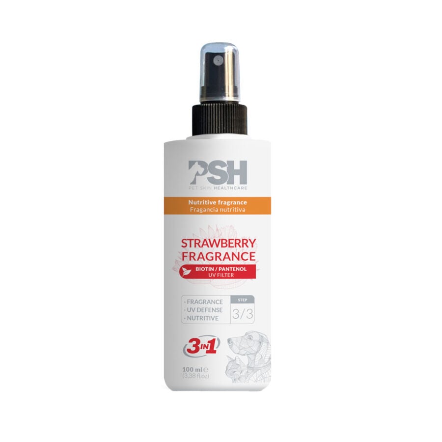 PSH Fragancia 3 en 1  Strawberry Nutritivo champ&uacute; para perros y gatos