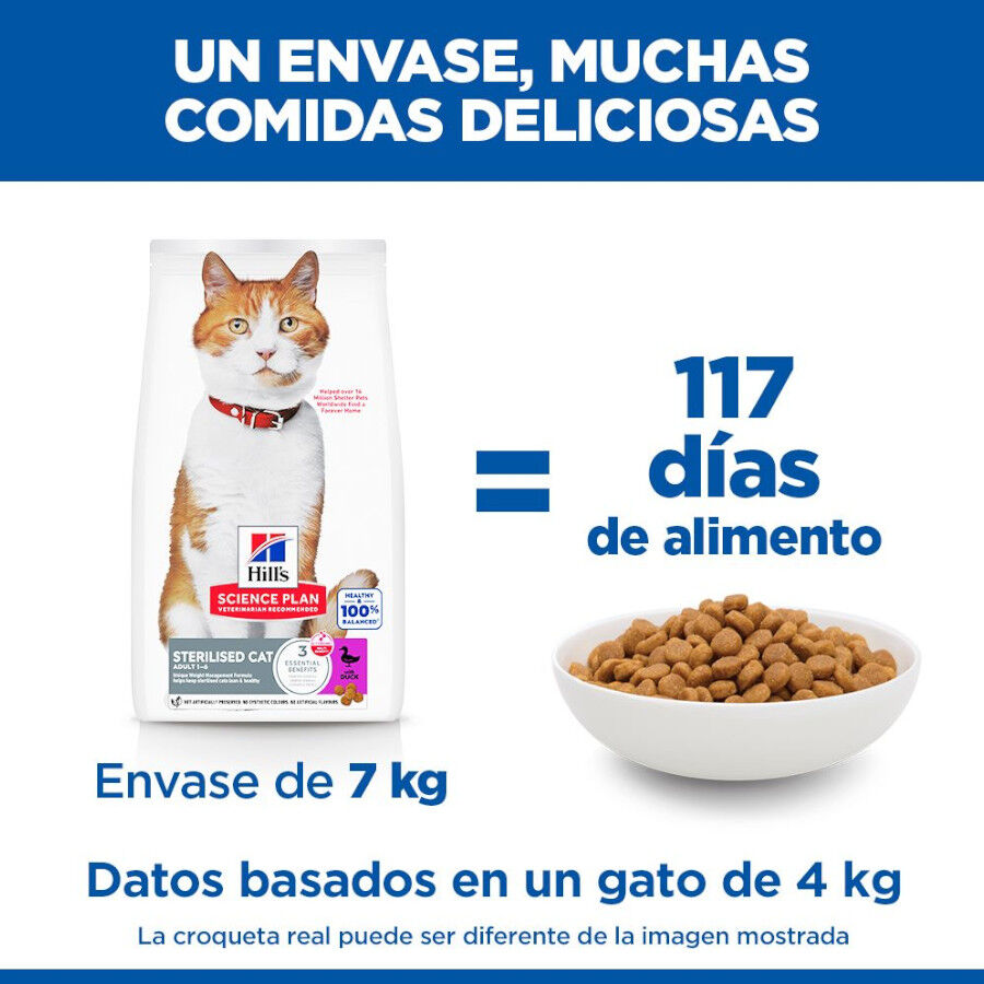 7 kg Hill's Science Plan Sterilised Young Adult Pato pienso para gatos, , large Imagen numero 6