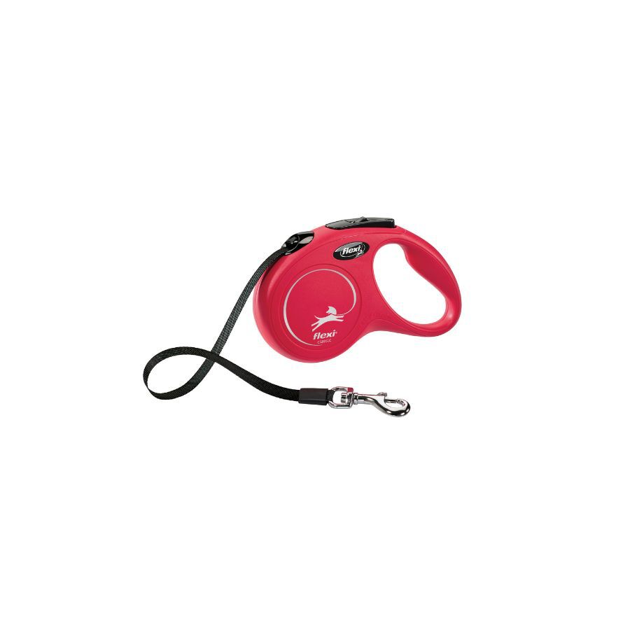 Flexi Classic Correa Extensible de Cinta Roja para perros, , large Imagen numero 1