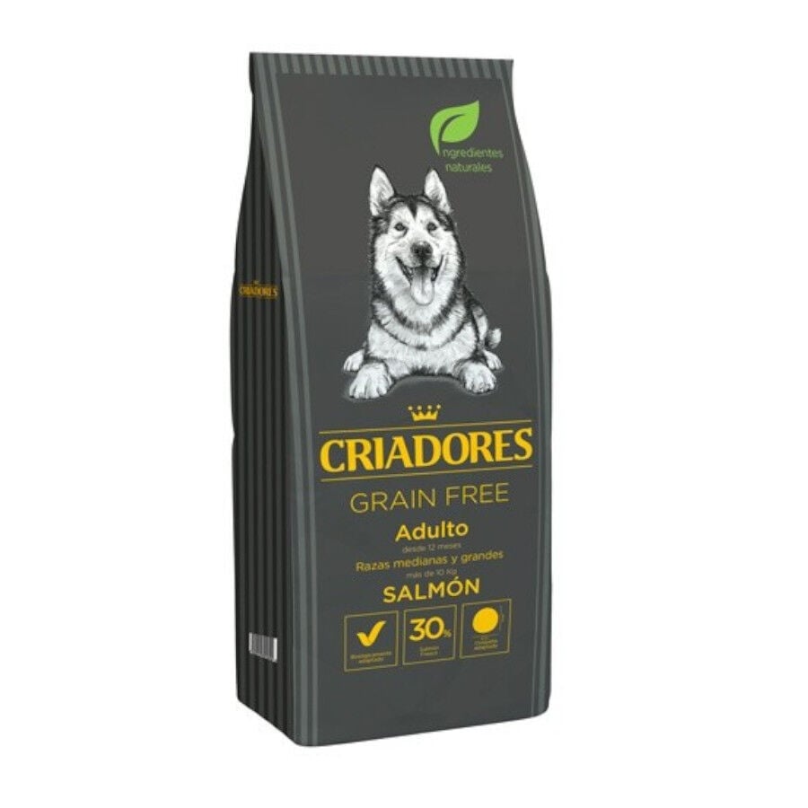 Criadores Adulto Grain Free Salm&oacute;n pienso para perros de razas medianas y grandes