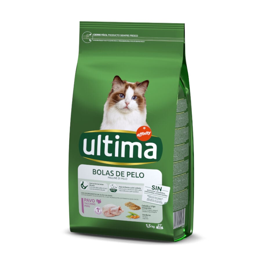 1.5 kg Affinity Ultima Adult Hairball Control Pavo y Arroz pienso para gatos, , large Imagen numero 1