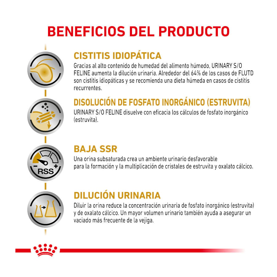 12 sobres x 85 g Royal Canin Veterinary Diet  Urinary S/O sobres para gato, , large Imagen numero 4