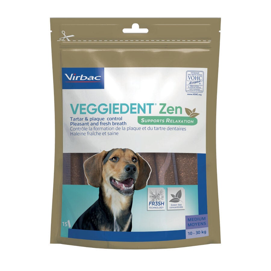 15 barritas Virbac L&aacute;minas Veggiedent Zen M para perros, , large indicador imagen numero 2