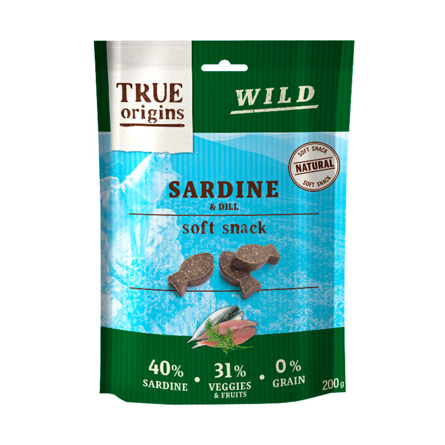 Snacks True Origins Sardina y Eneldo para perro 200 gr Imagen numero 1