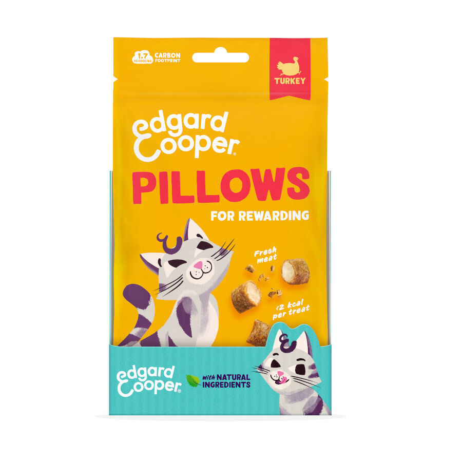 60 g Edgard & Cooper Bocaditos Pillows Pavo para gatos, , large Imagen numero 9