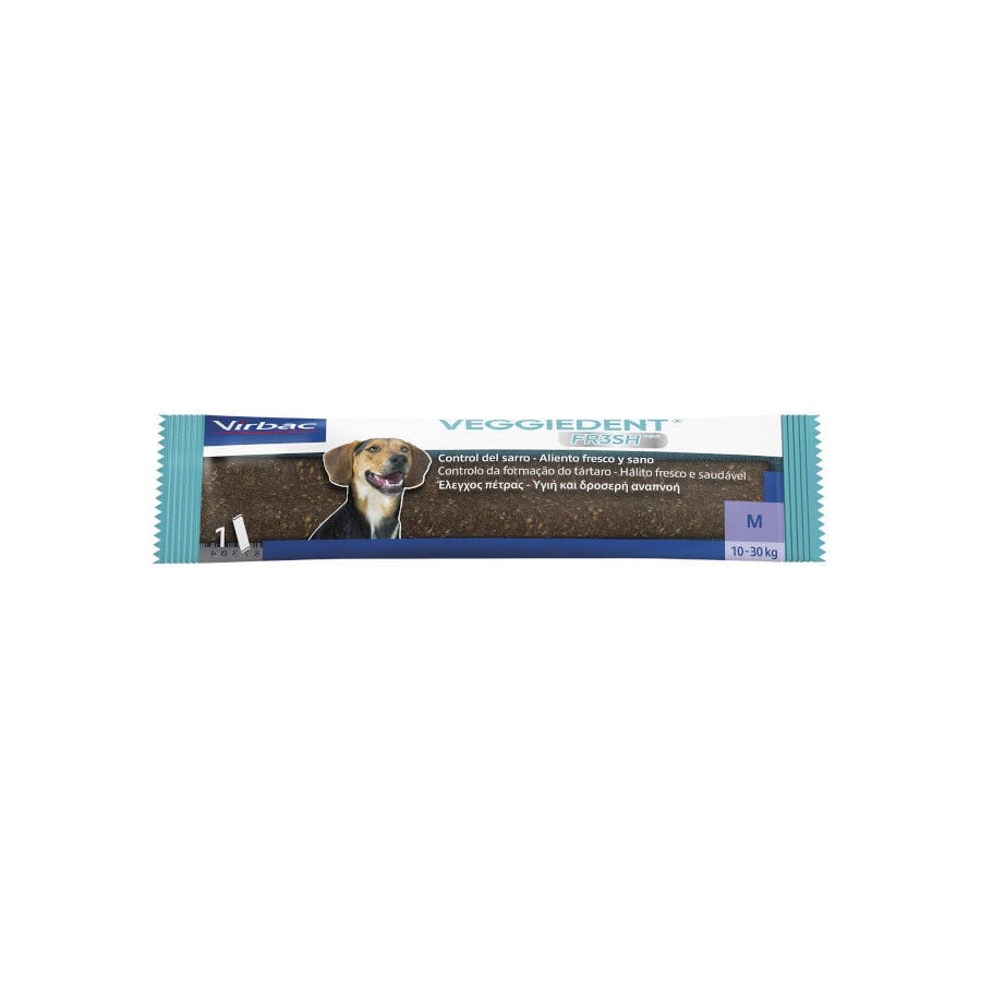 15 barritas Virbac Snacks Dentales Veggiedent Fresh para perros de raza mediana, , large Imagen numero 2
