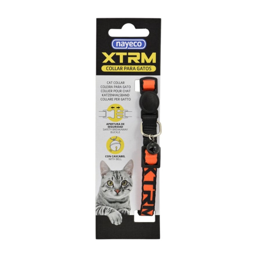 Nayeco X-Trm Neon Flash Naranja collar para gatos, , large Imagen numero 2