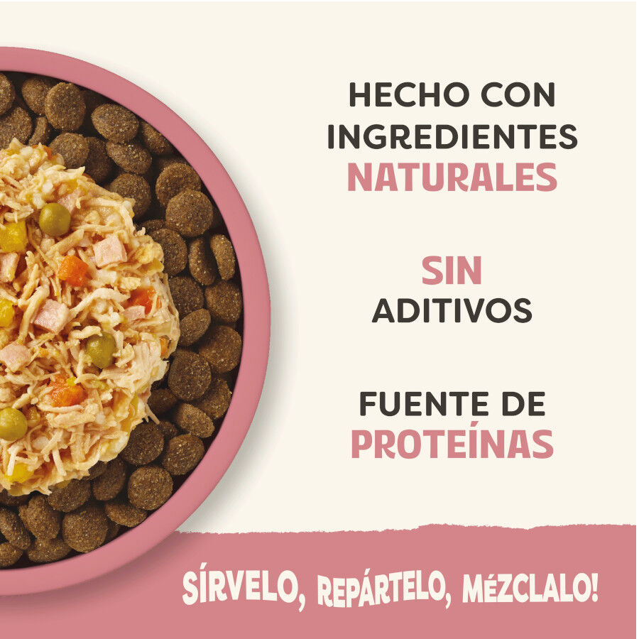 156 g Applaws Taste Toppers Pollo con Jam&oacute;n y Vegetales en Caldo lata para perros, , large indicador imagen numero 4