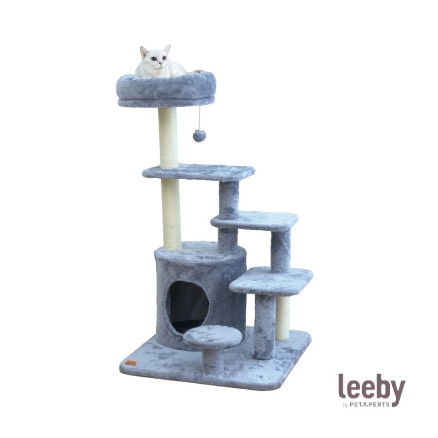 Leeby Eduardo torre rascador multiplataforma con cama nido y juguete para gatos, , large Imagen numero 2