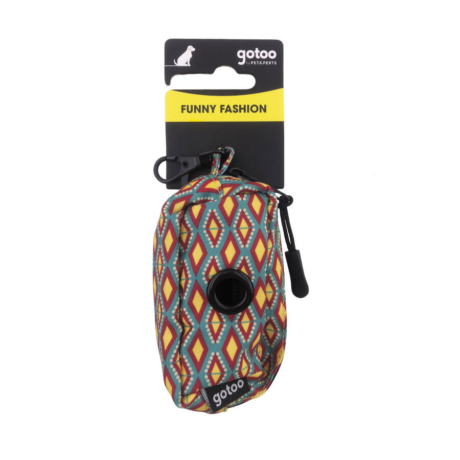Gotoo Porta bolsas estampado geom&eacute;trico para perros, , large indicador imagen numero 4