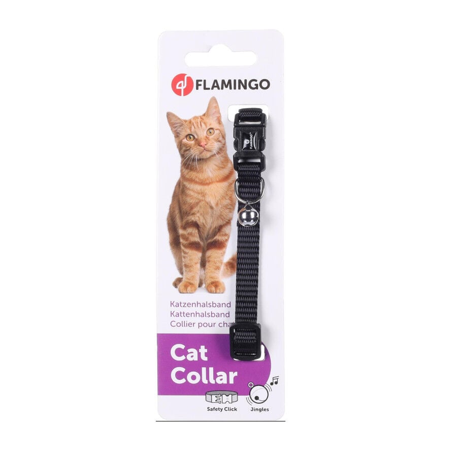 Flamingo Collar Ziggi Negro para gatos, , large indicador imagen numero 3