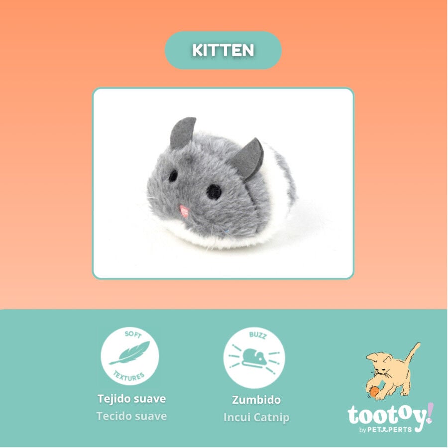 Tootoy! Rat&oacute;n Interactivo con Zumbido para gatitos, , large indicador imagen numero 3