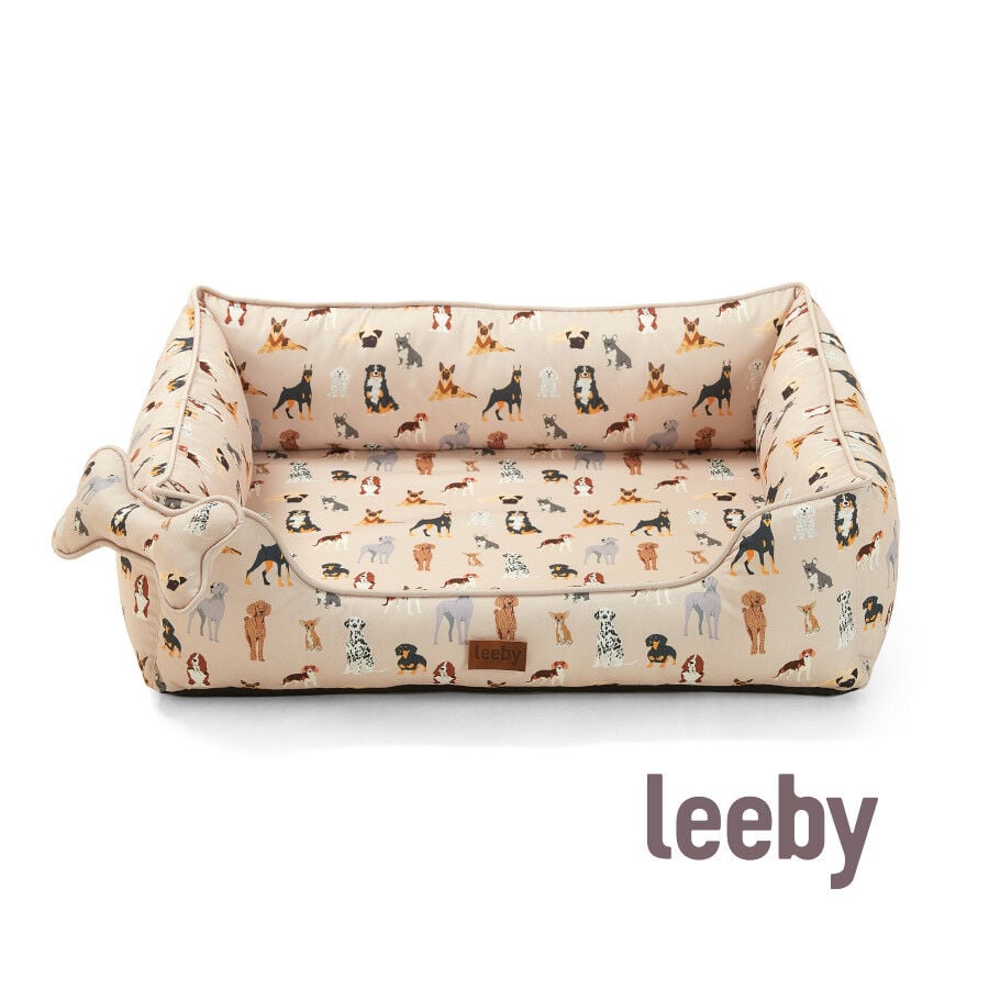 Leeby cama viscoel&aacute;stica estampado perros para perros