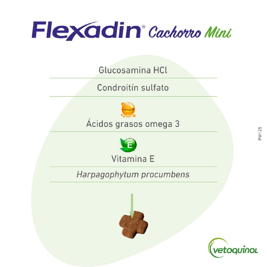 Vetoquinol Flexadin Young Mini Condroprotector para perros, , large indicador imagen numero 4