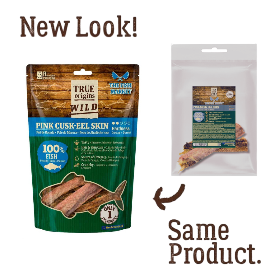 True Origins Piel Rosada Snack para perros